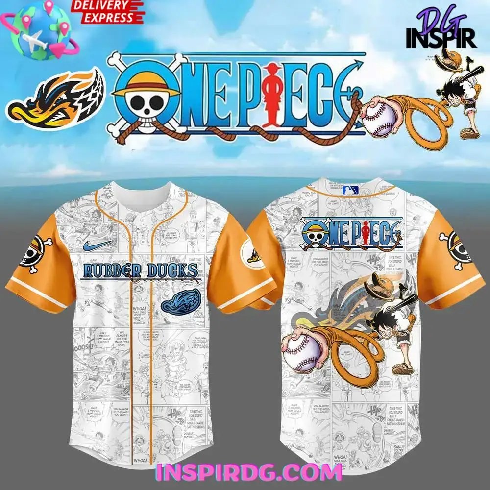 Akron Rubberducks X One Piece Night Game 2025 Baseball Jersey Image