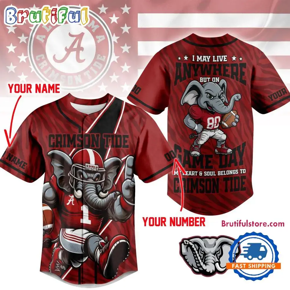 Alabama Crimson Tide 2025 Ncaa Game Day Jersey Shirt Image