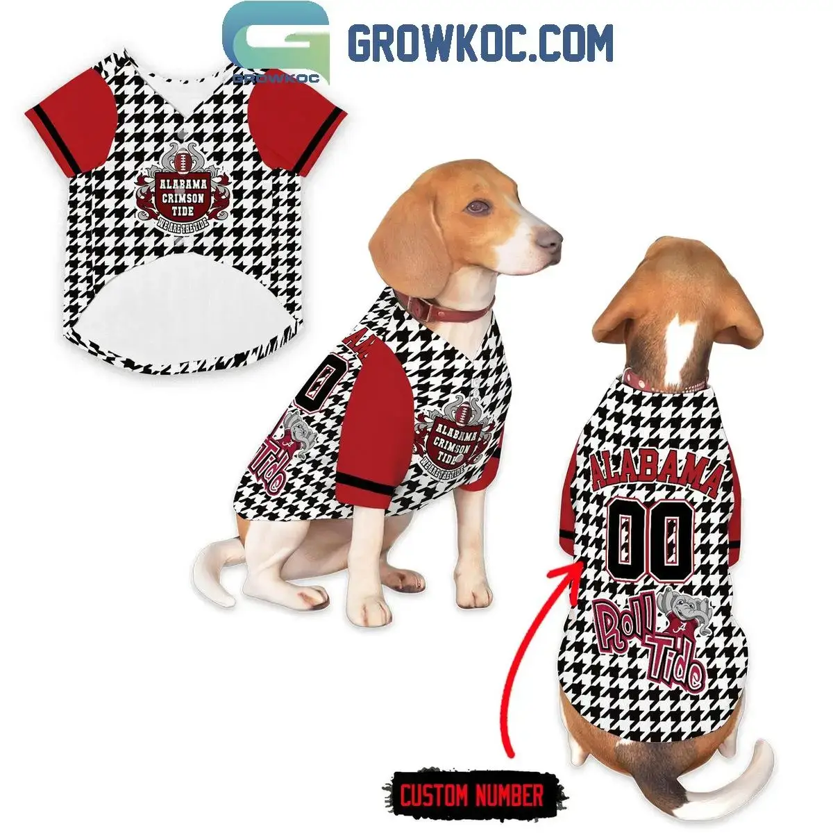 Alabama Crimson Tide We Are The Tide Personalized Pet Baseball Jersey Image