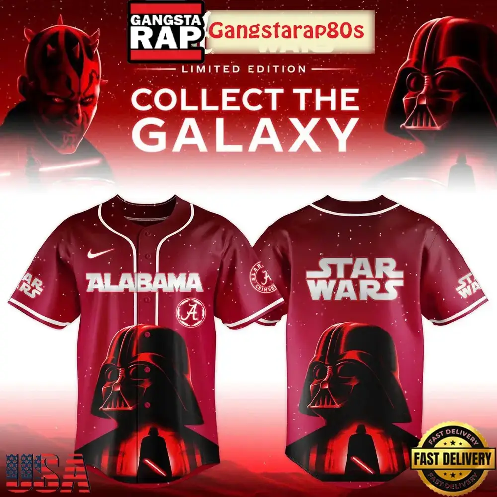 Alabama Crimson Tide x Star Wars Collect The Galaxy 2025 Baseball Jersey Image
