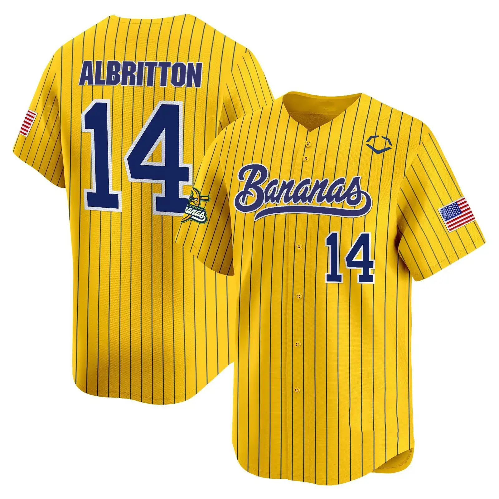 Albritton Bananas 14 Baseball Jersey Best Gifts For Baseball Lovers Image
