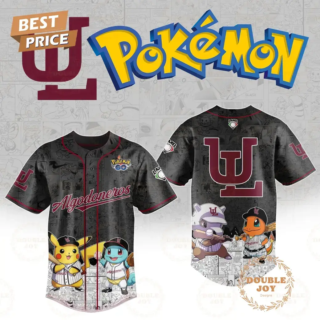 Algodoneros De Union Laguna 2025 Pokemon Go Limited Edition Baseball Jersey Image