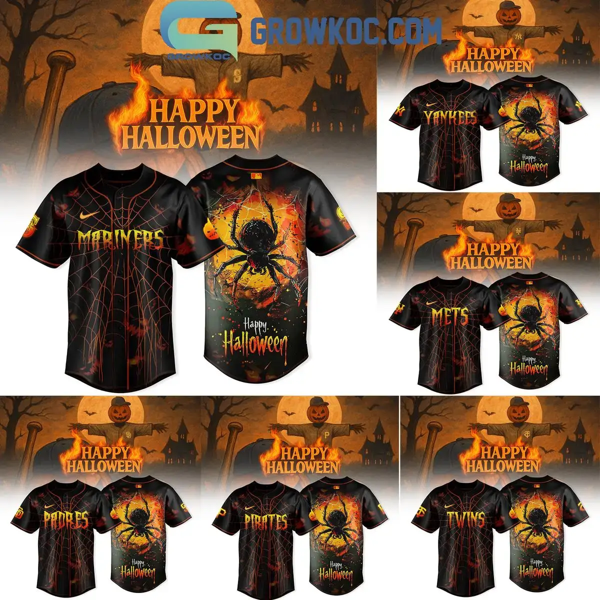 All Team MLB Celebration Halloween Spider 2025 Jersey Image