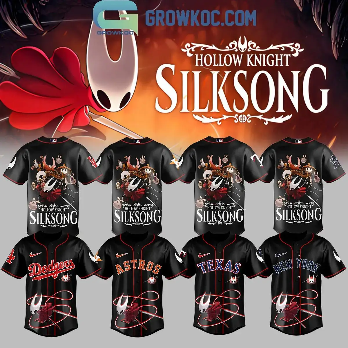 All Team MLB x Hollow Knight Silksong Jersey Image