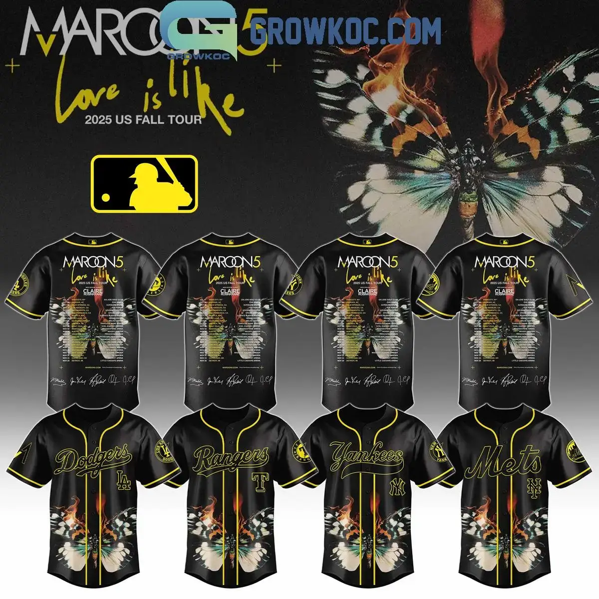 All Team MLB x Maroon 5 Love Is Like Jersey Image