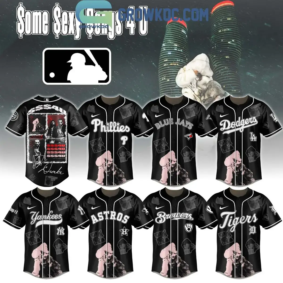 All Team MLB x PARTYNEXTDOOR & Drake $$$4U 2025 Jersey Image