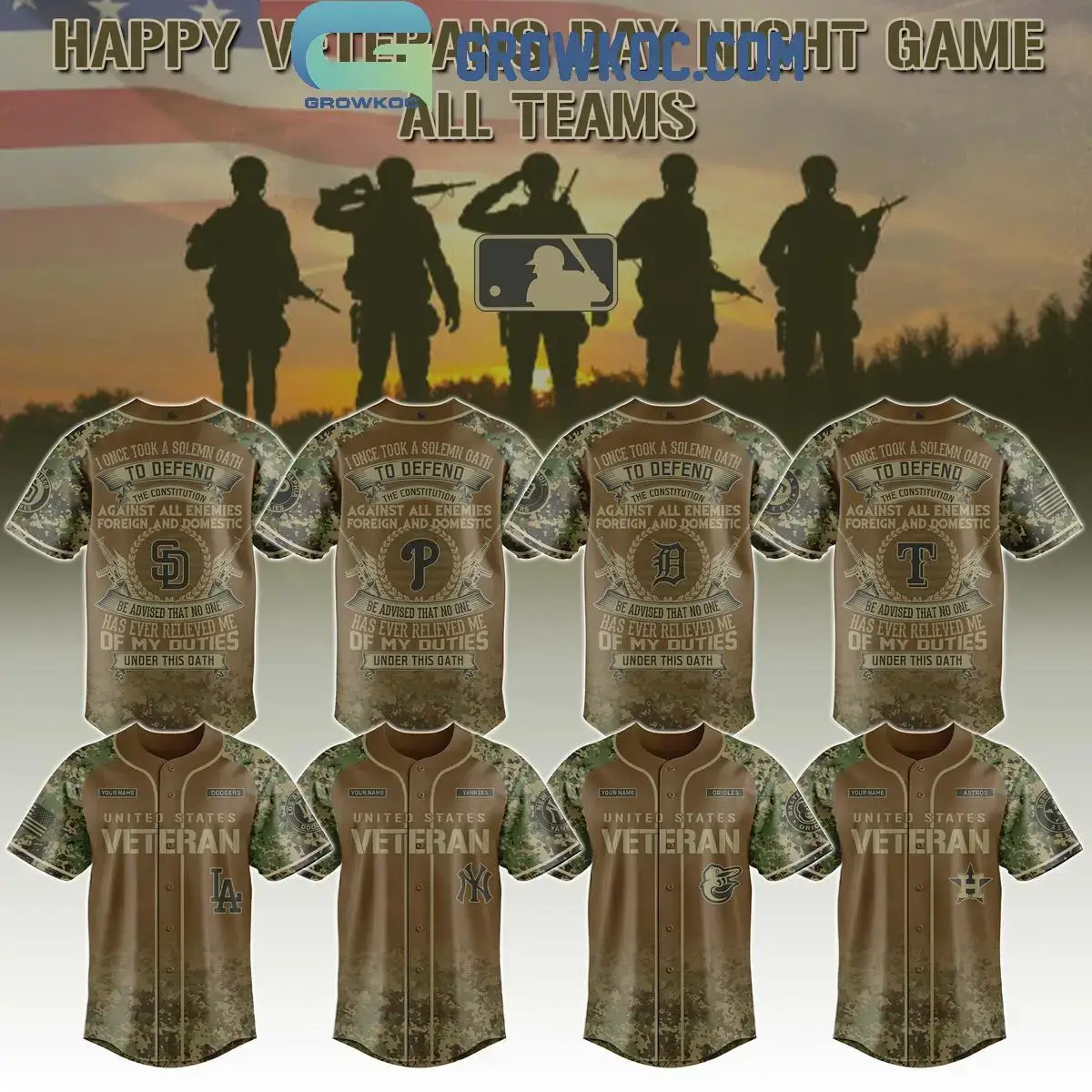 All Team MLB x Salute To Veterans Day 2025 Jersey Image