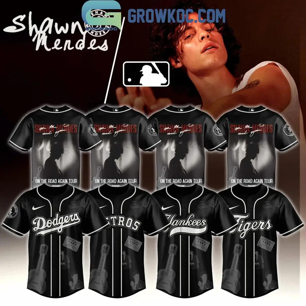 All Team MLB x Shawn Mendes On The Road Again Tour Jersey Image