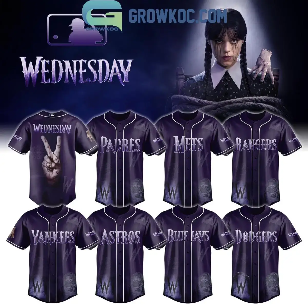 All Team MLB x Wednesday Season 2 Jersey Image