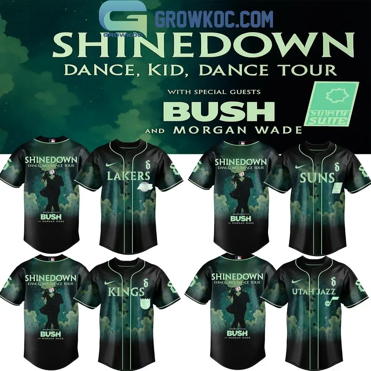 All Team NBA X Shinedown Tour 2025 Jersey Image