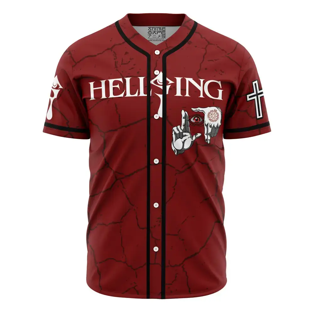 Alucard Eyes V2 Hellsing Baseball Jersey Image