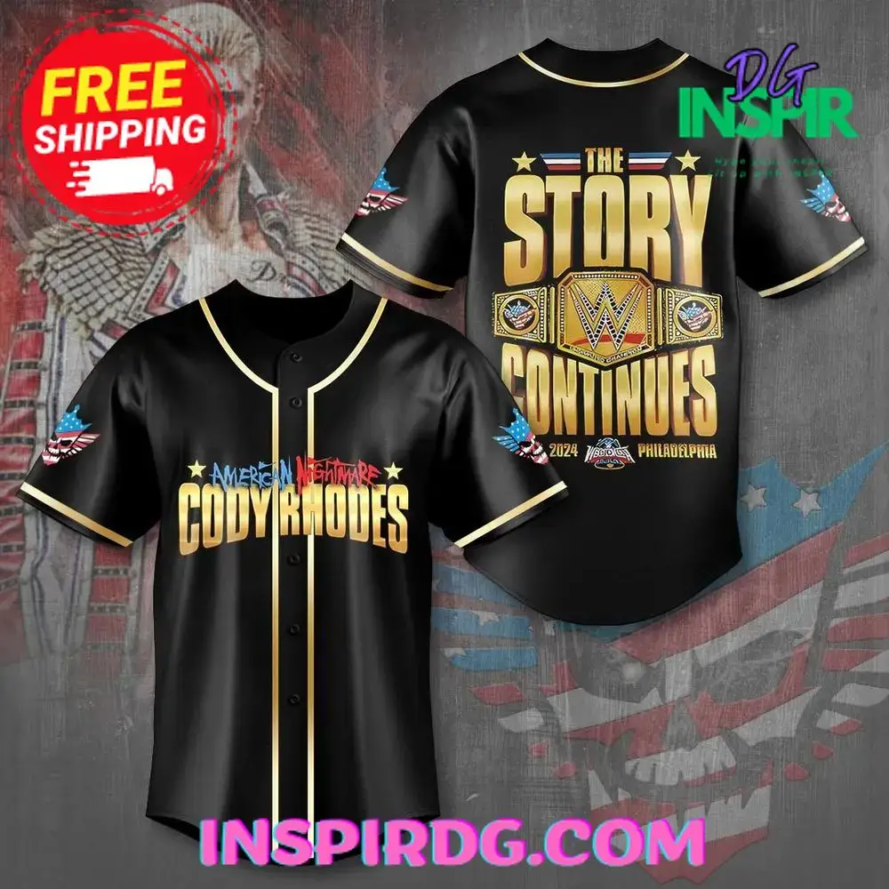 American Nightmare Cody Rhodes The Story Continues Baseball Jersey Image