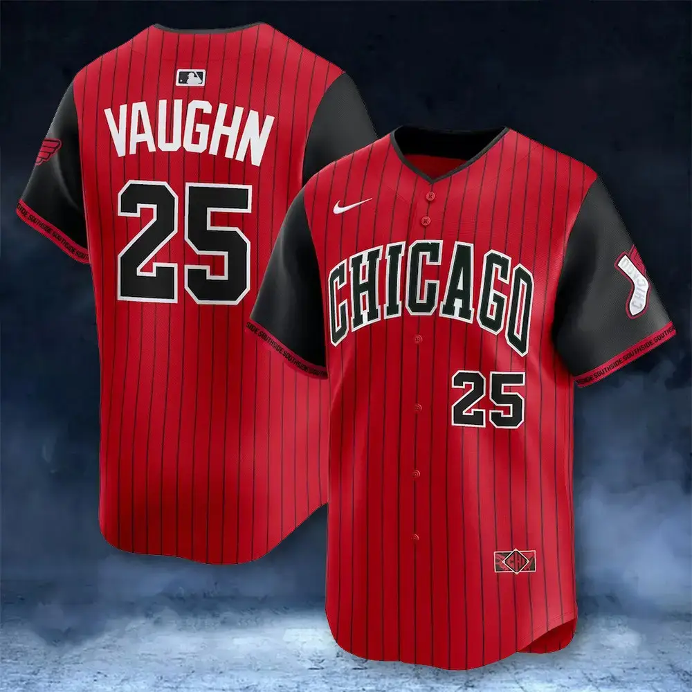 Andrew Vaughn Chicago White Sox City Connect Jersey 2025 Player Uniforms Apparel Gifts Image