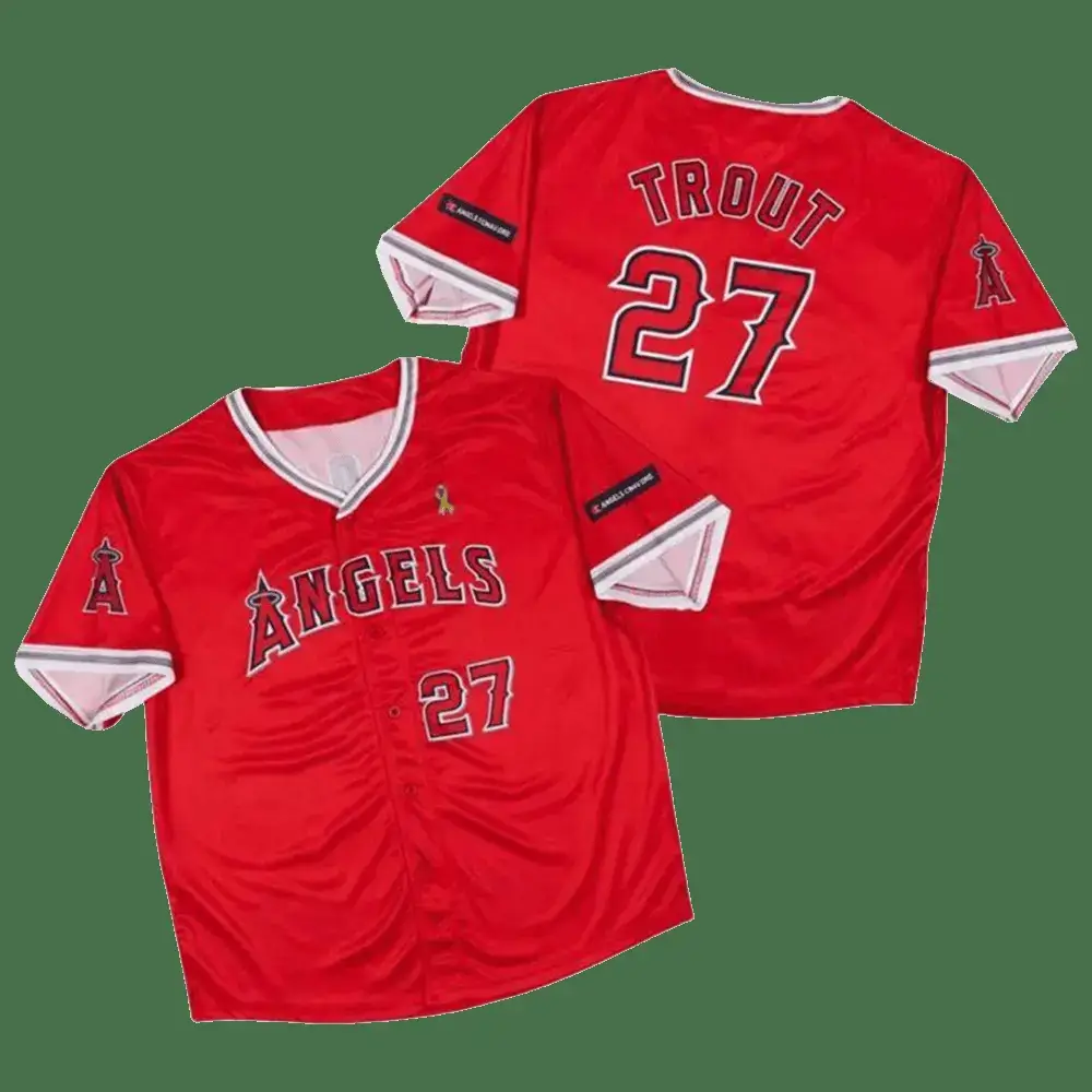 Angels Mike Trout Jersey Los Angeles Angels Merch Presents For Baseball Fans Image