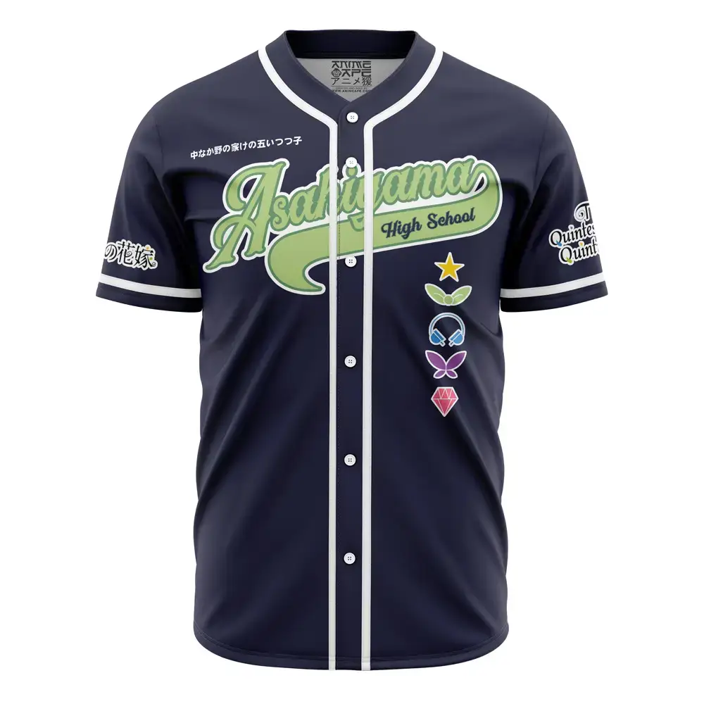 Anime-Inspired Baseball Jersey - Asahiyama High School Cosplay Shirt Image