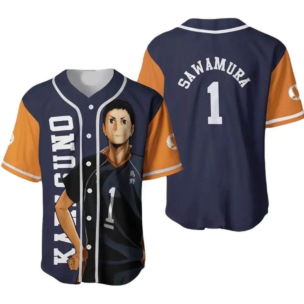 Anime-Inspired Sawamura Baseball Jersey – Stylish Sportswear For Fans Image
