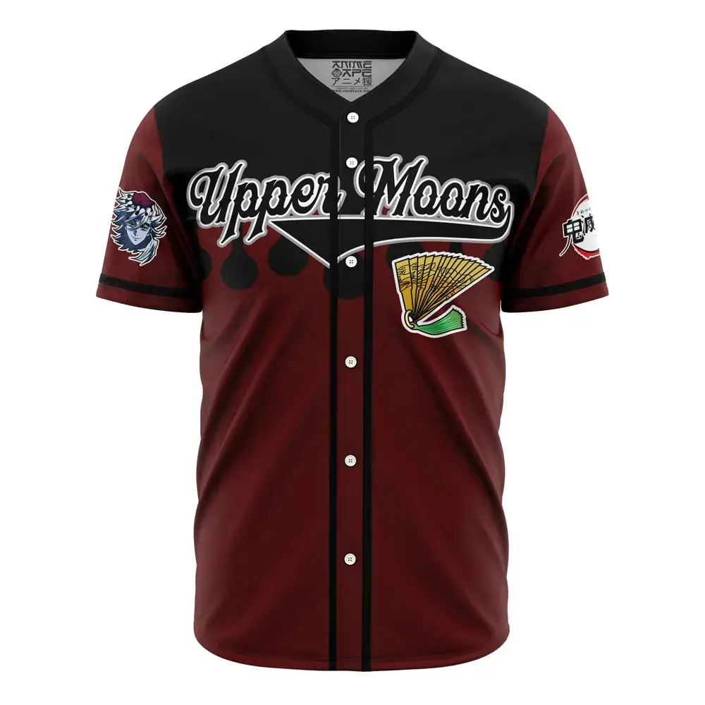 Anime-Inspired Upper Moons Baseball Jersey - Stylish, Comfortable & Unique Design Image