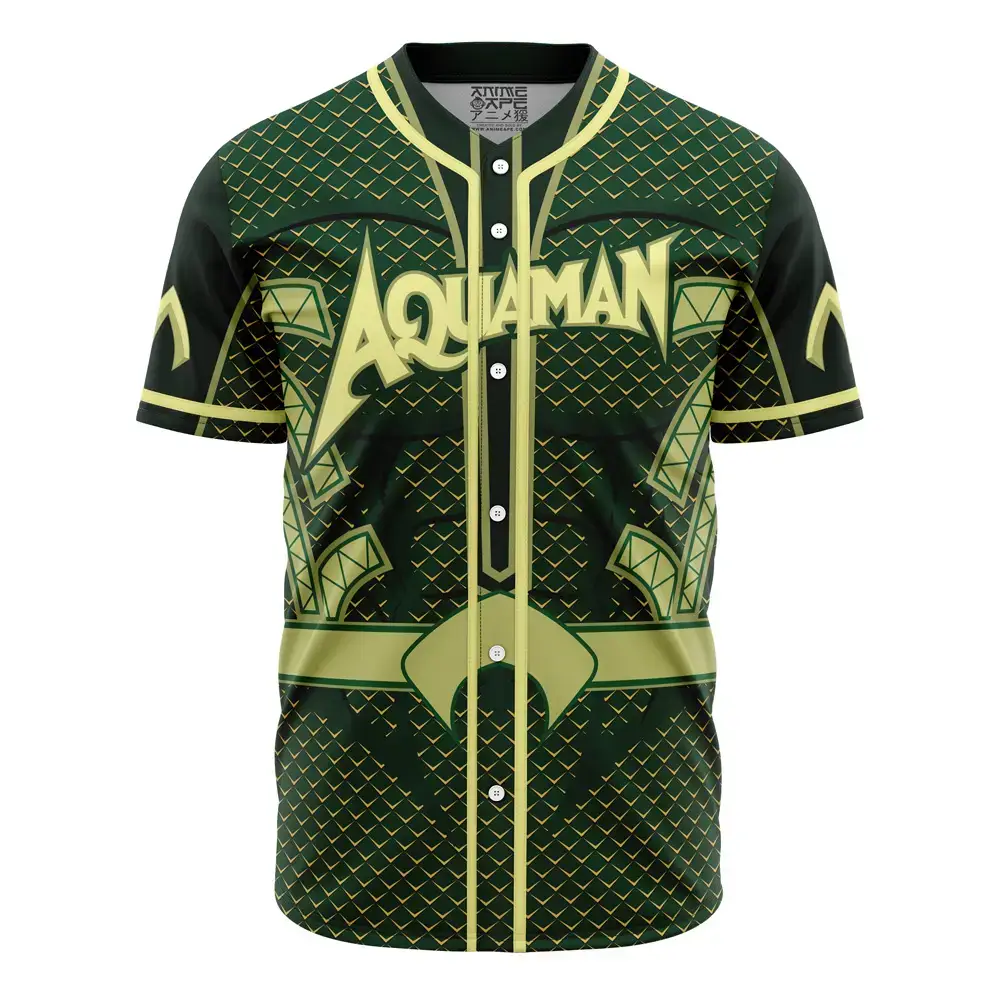Aquaman Inspired Baseball Jersey - Unique Superhero Gear For Fans Image