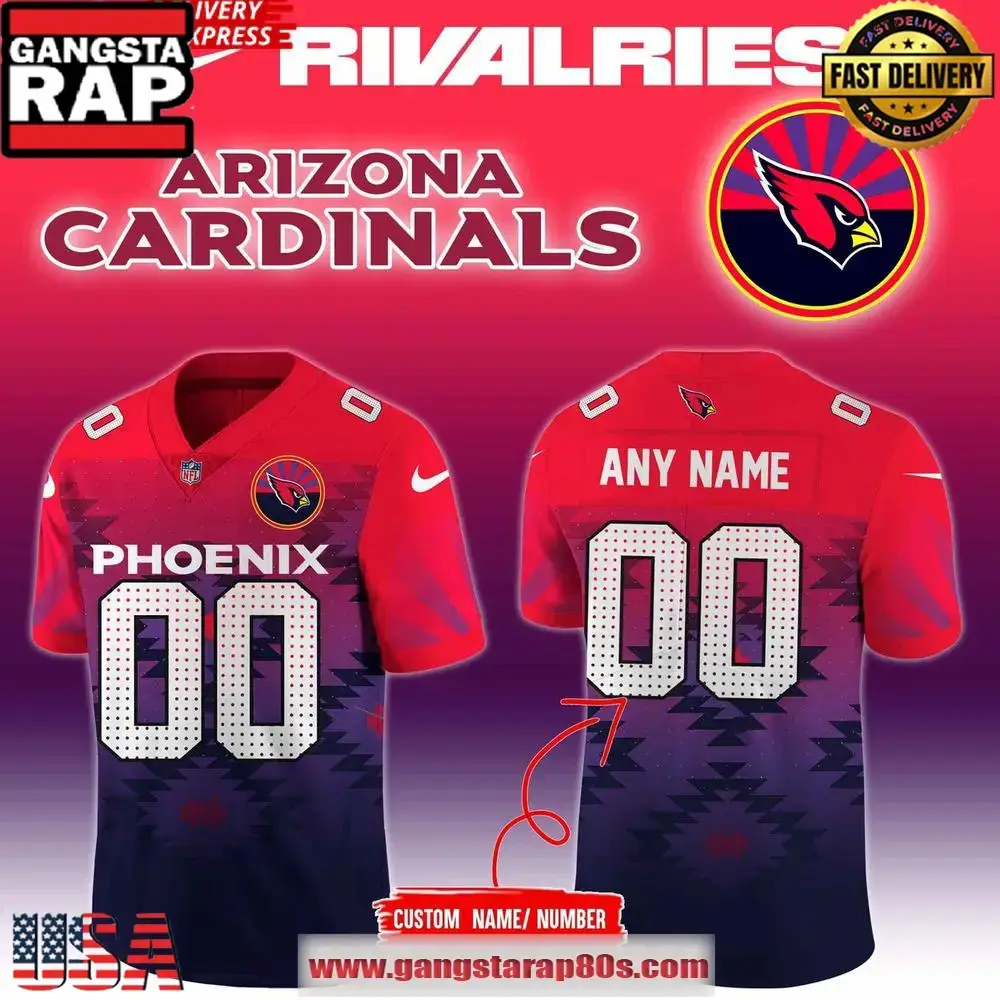 Arizona Cardinals Rivalries 2025 NFL Custom Football Jersey Image
