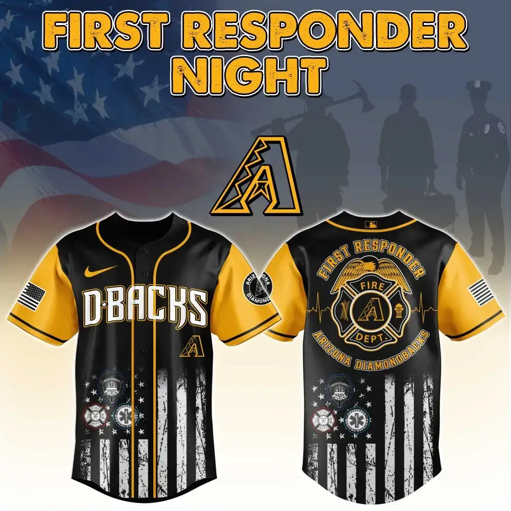 Arizona D-Backs First Responder Night Jersey - Limited Edition Tribute Gear Image