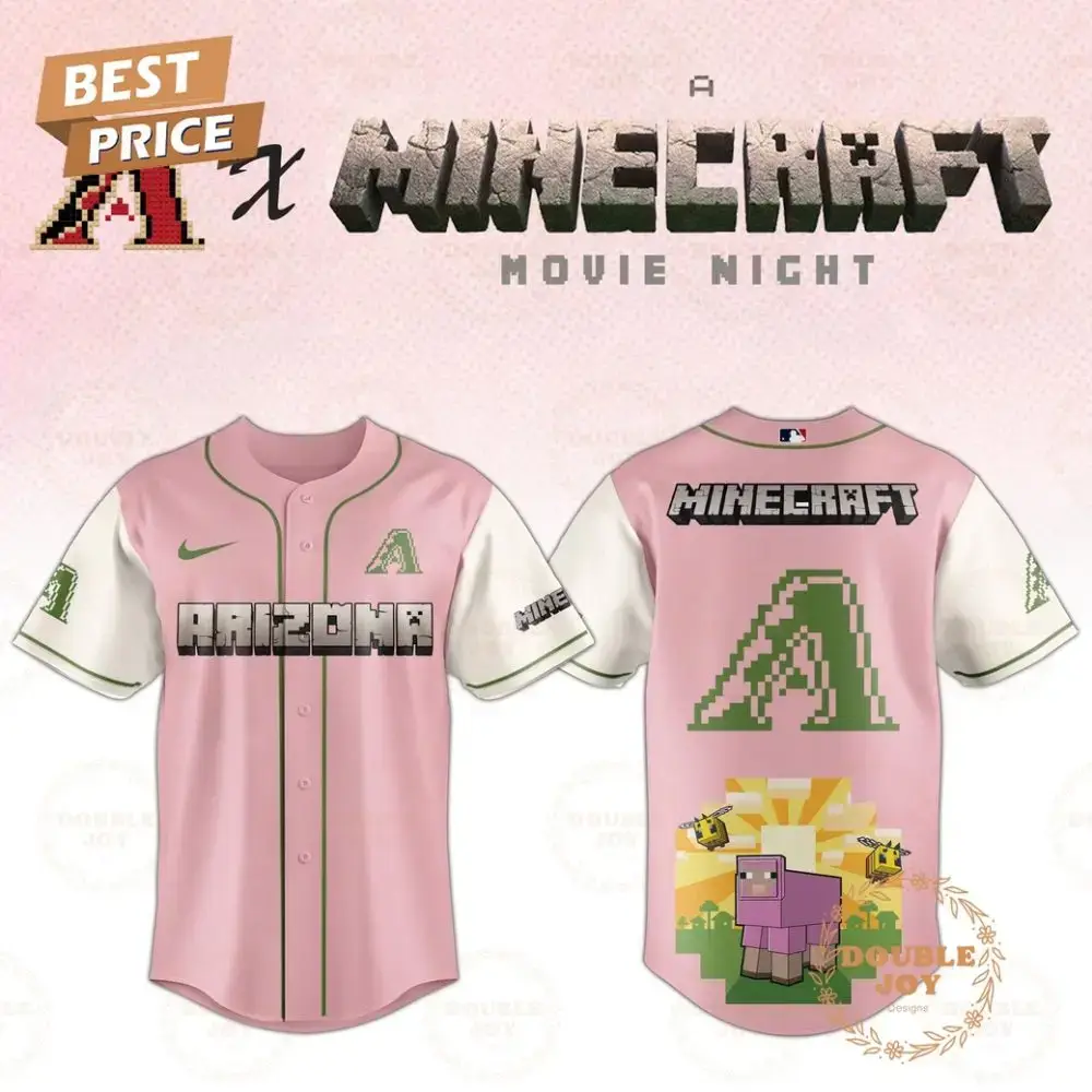 Arizona Diamondbacks 2025 A Minecraft Movie Night Special Edition Baseball Jersey Image