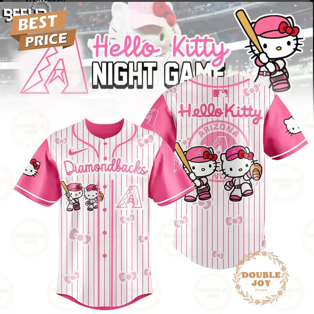 Arizona Diamondbacks 2025 Hello Kitty Night Game Limited Edition Baseball Jersey Image