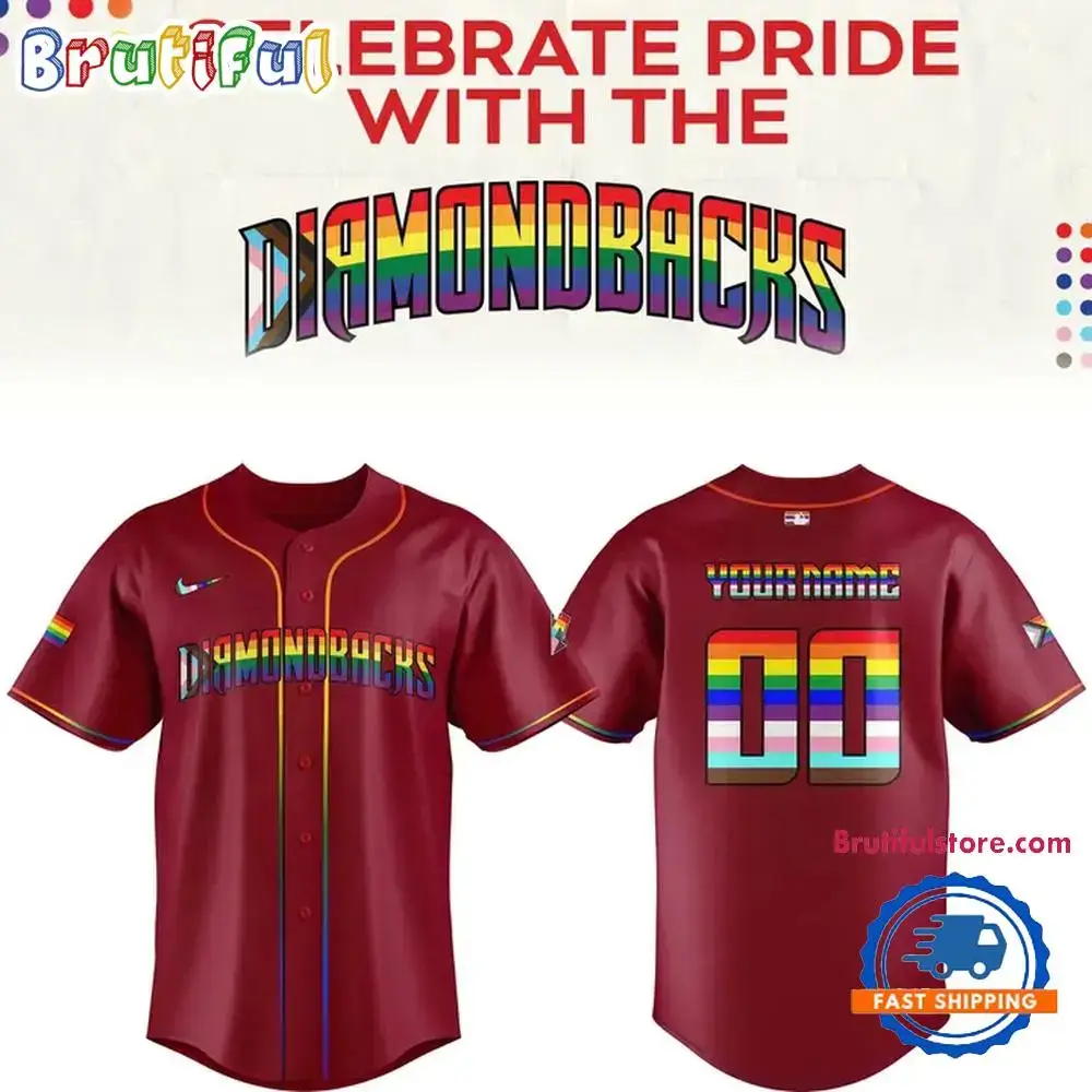 Arizona Diamondbacks 2025 Pride Night Custom Baseball Jersey Image