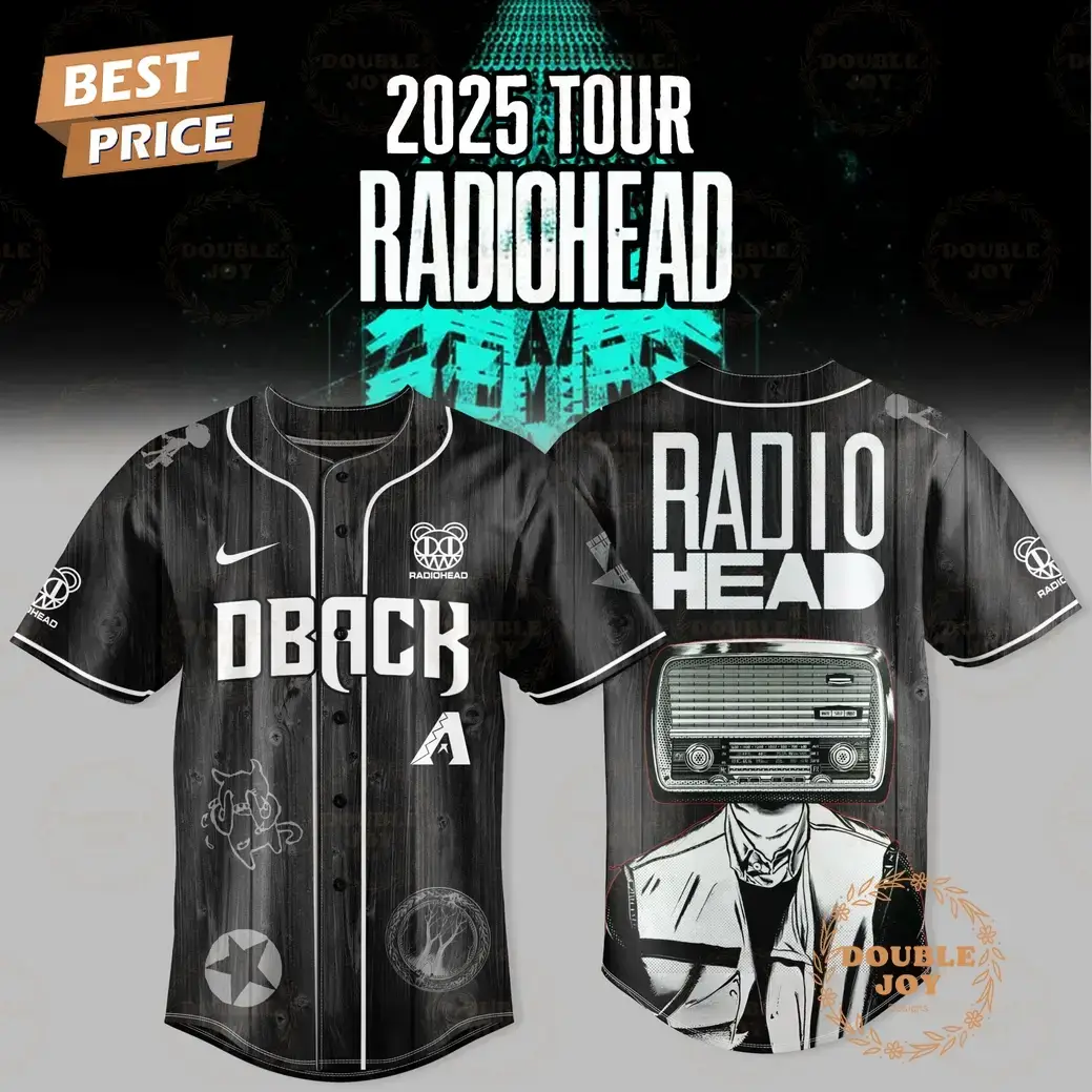 Arizona Diamondbacks 2025 Tour Radiohead Baseball Jersey Image
