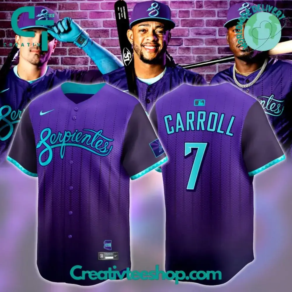 Arizona Diamondbacks City Connect "Serpientes" Limited Edition Baseball Jersey Image