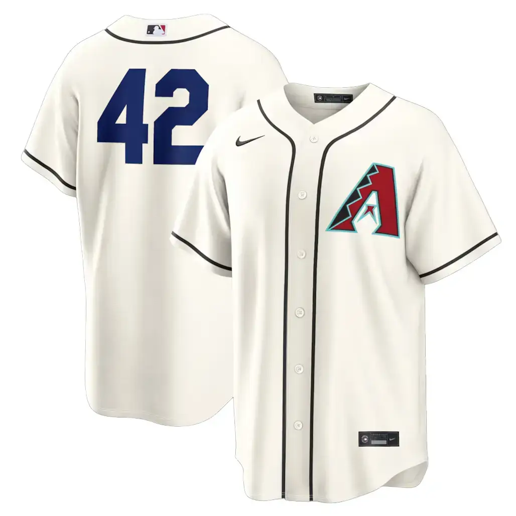 Arizona Diamondbacks Cream Home 2026 Jackie Robinson Day Baseball Jersey Image
