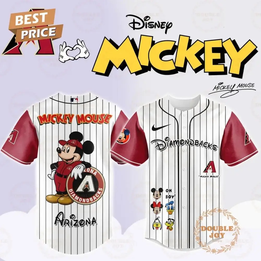 Arizona Diamondbacks Disney Mickey Mouse 2025 Limited Edition Baseball Jersey Image