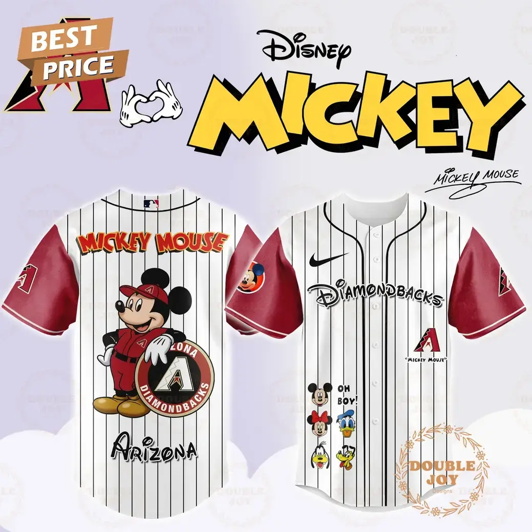 Arizona Diamondbacks Disney Mickey Mouse 2025 Limited Edition Baseball Jersey Image
