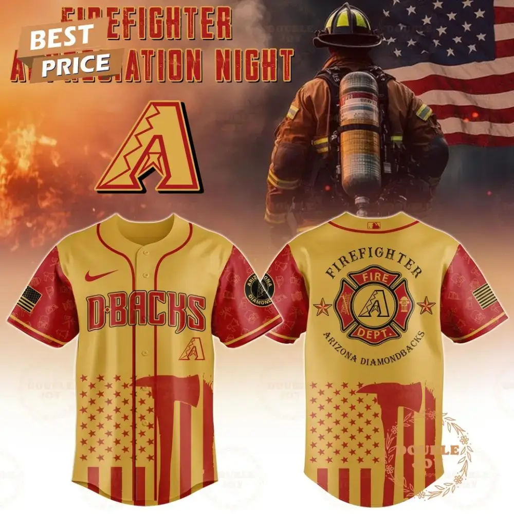 Arizona Diamondbacks Firefighter Appreciation Night 2025 Limited Edition Baseball Jersey Image