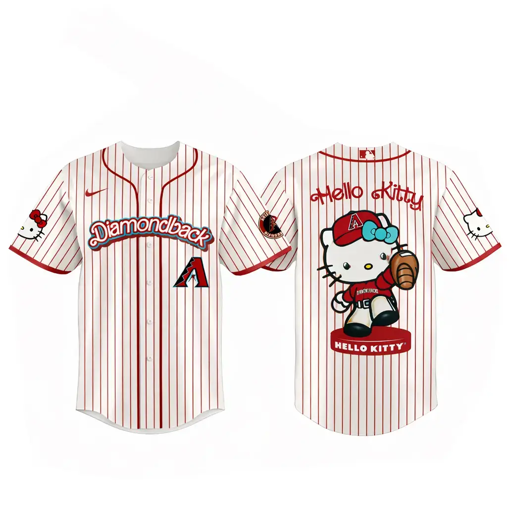 Arizona Diamondbacks Major League Baseball 2026 Hello Kitty Baseball Jersey Image