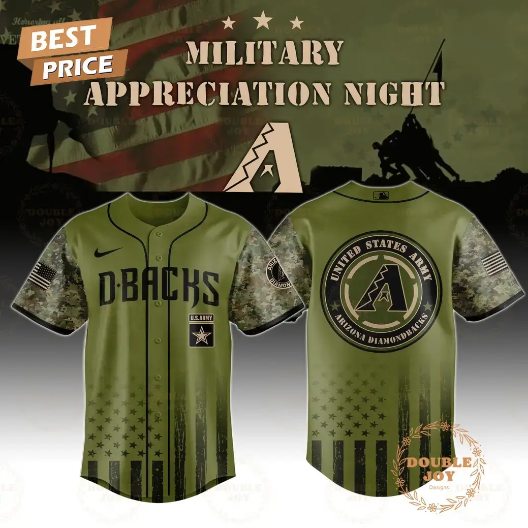Arizona Diamondbacks Military Appreciation Night 2025 Special Edition Baseball Jersey Image