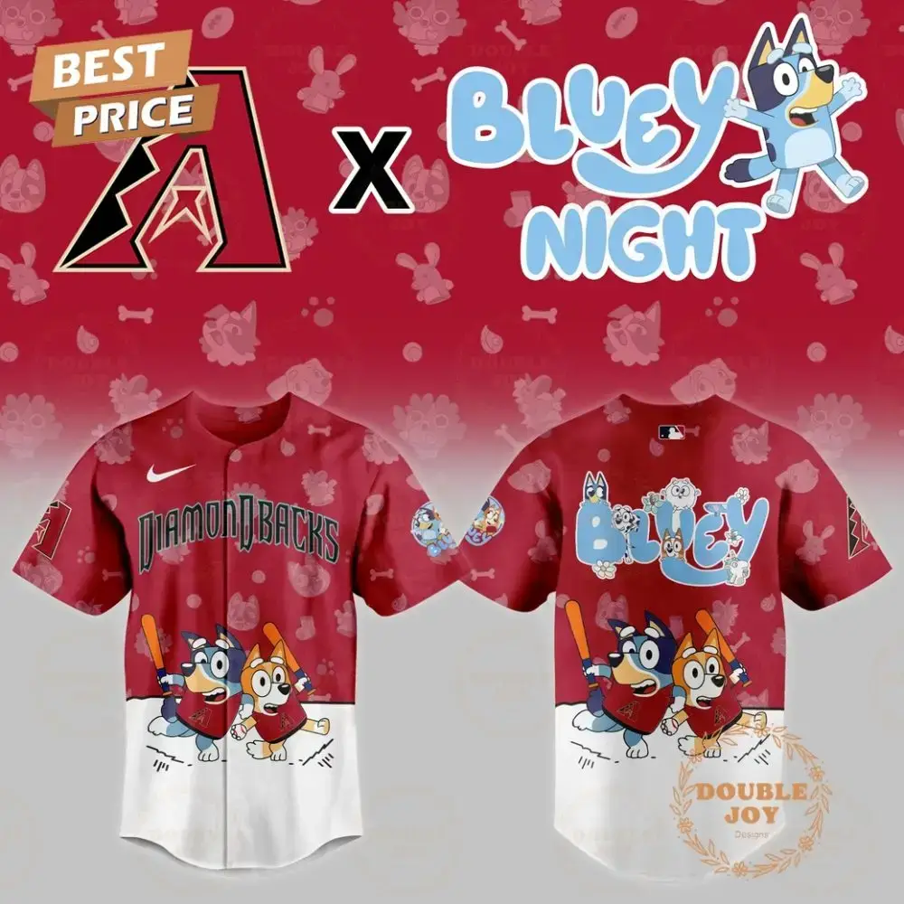 Arizona Diamondbacks Mlb X Bluey Night 2025 Limited Edition Baseball Jersey Image