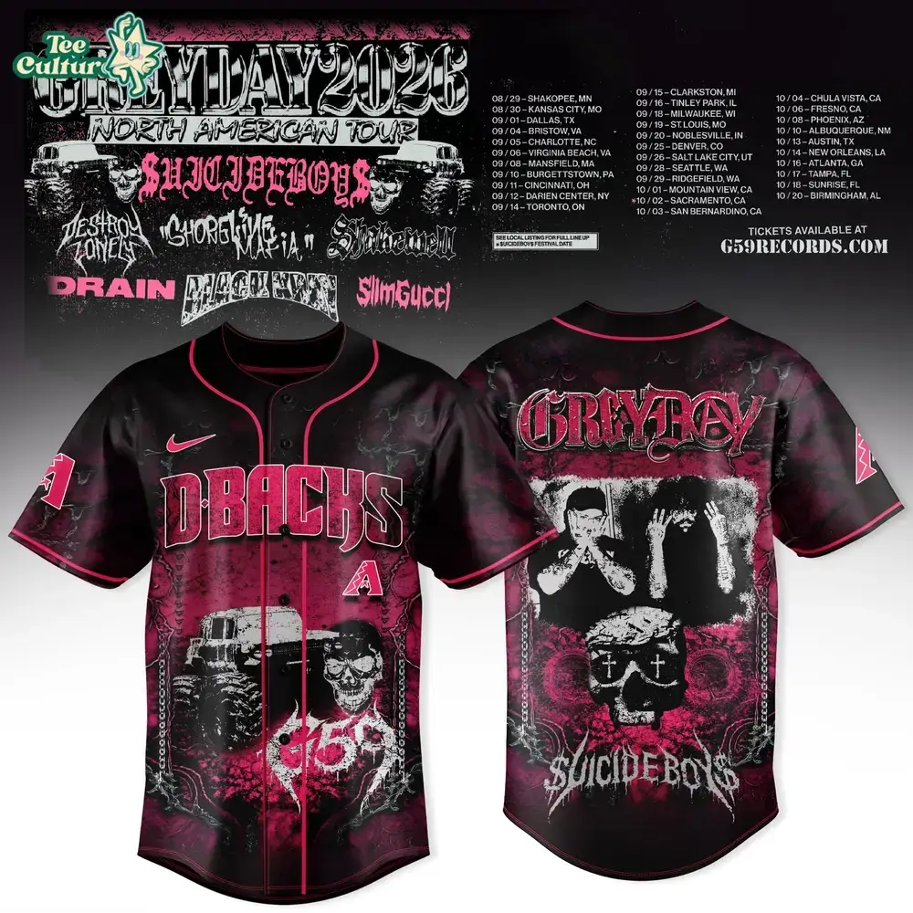 Arizona Diamondbacks MLB x GREYDAY 2026 Pink Chaos Limited Edition Baseball Jersey Image