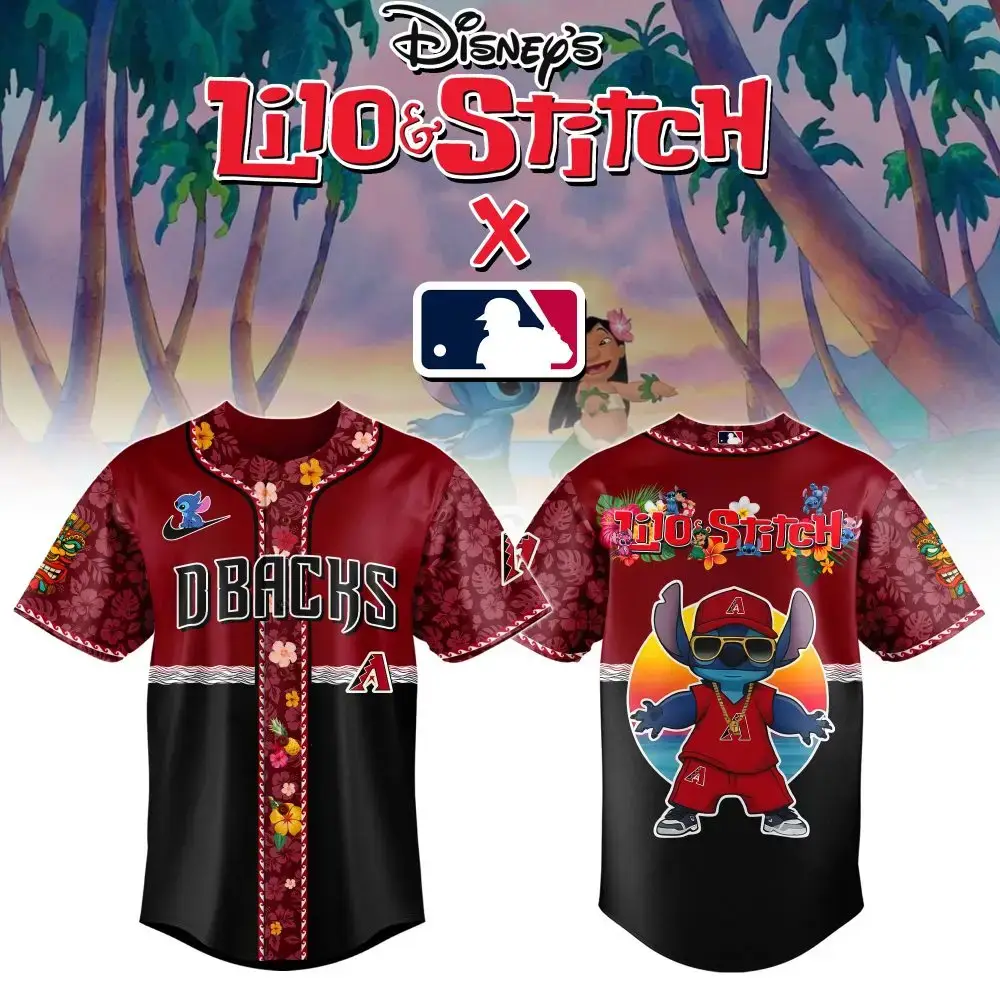 Arizona Diamondbacks Mlb X Lilo & Stitch Jersey Image