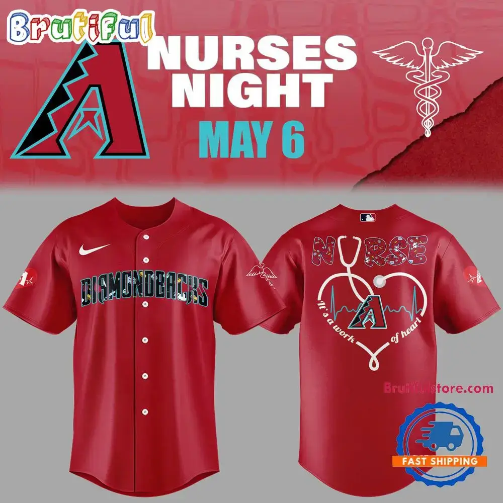 Arizona Diamondbacks Nurses Night Red Jersey Shirt Image