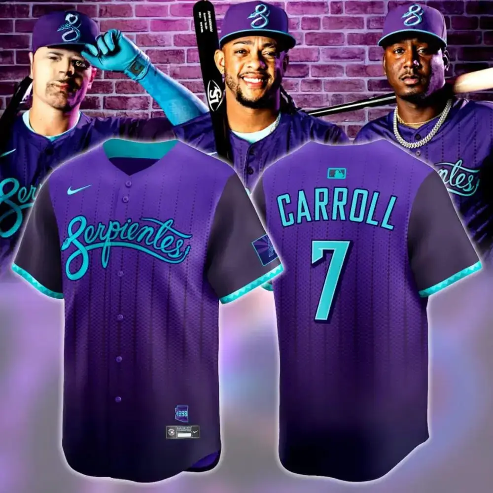 Arizona Diamondbacks Serpientes City Connect 2025 Baseball Jersey Arizona Diamondbacks Merch Image