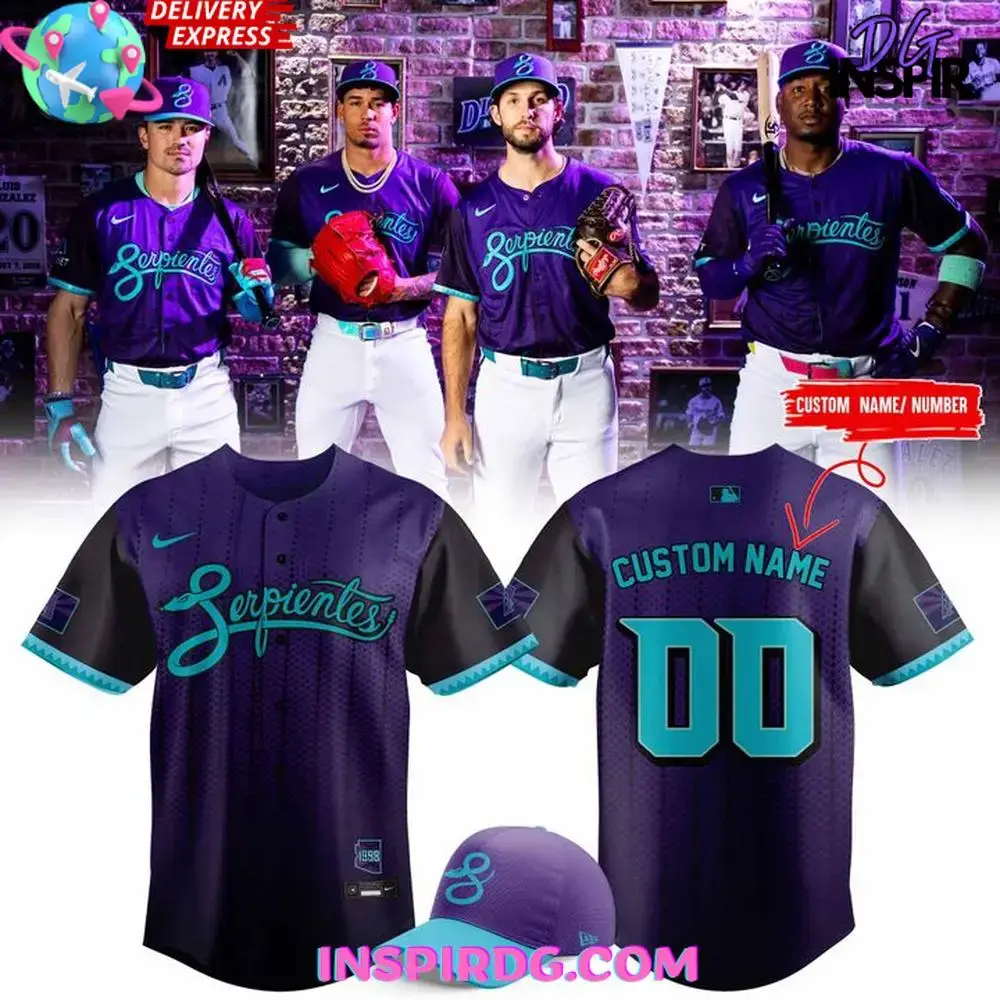 Arizona Diamondbacks Serpientes City Connect 2025 Baseball Jersey Image