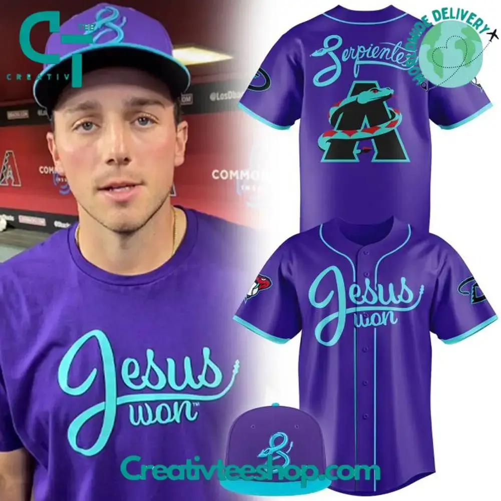 Arizona Diamondbacks Serpientes Jesus Won Special Baseball Jersey Image