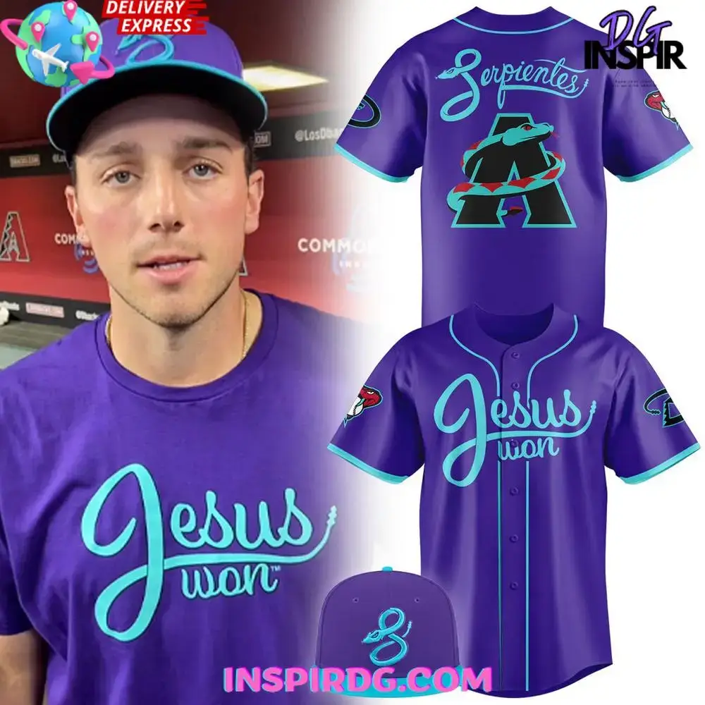 Arizona Diamondbacks Serpientes X Jesus Won 2025 Baseball Jersey Image