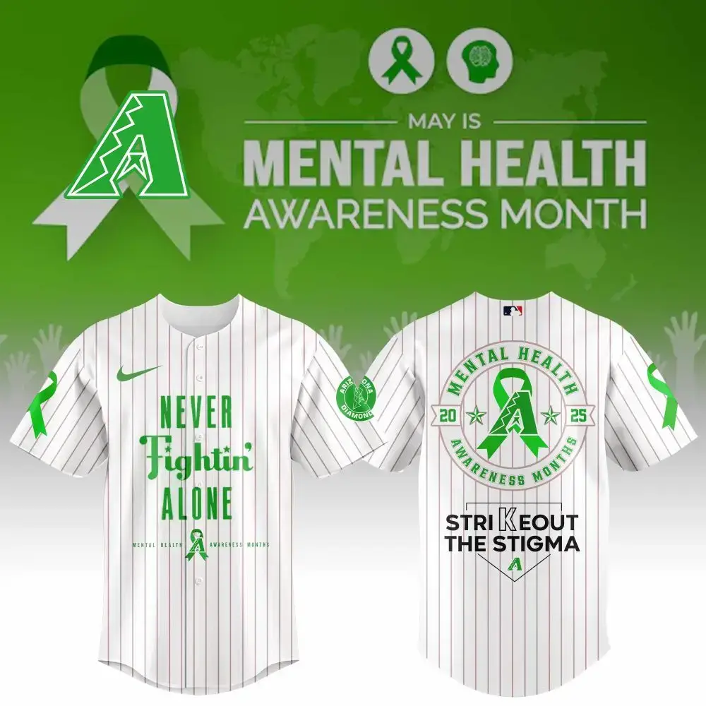 Arizona Diamondbacks Special Mental Health Awareness Week Limited Edition Jersey Image