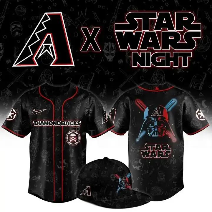 Arizona Diamondbacks Starwar Night Jersey Diamondbacks Merch Best Gifts For Baseball Players Image
