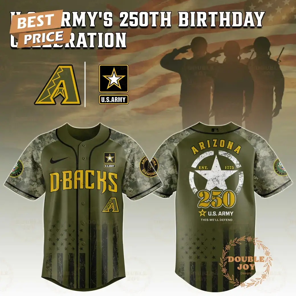 Arizona Diamondbacks U.S. Army's 250th Limited Edition Baseball Jersey Image
