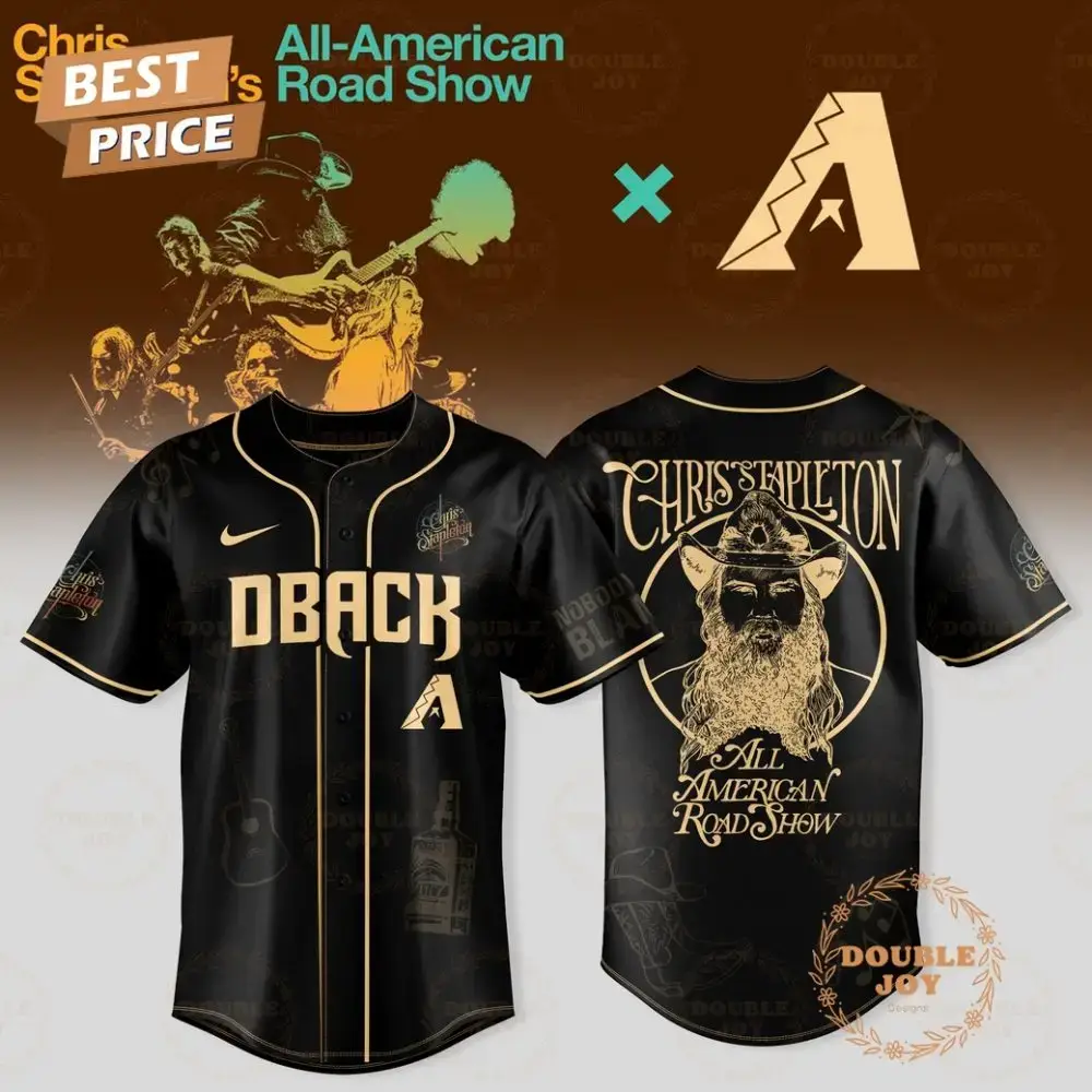 Arizona Diamondbacks X Chris Stapleton Show 2025 All American Road Baseball Jersey Image