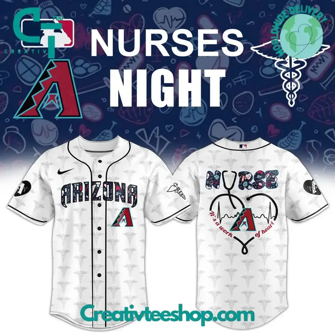 Arizona Diamondbacks X Nurses Night Special Baseball Jersey Image