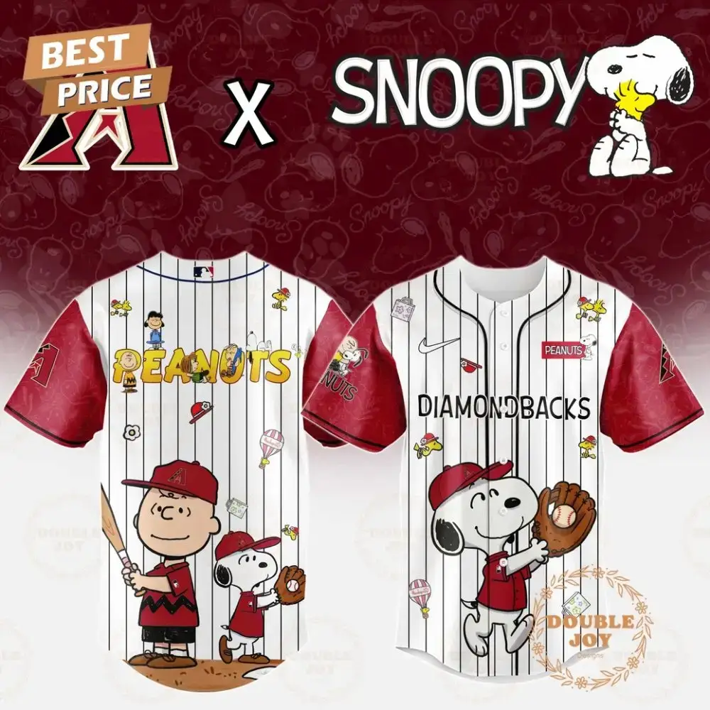 Arizona Diamondbacks X Snoopy 2025 Limited Edition Baseball Jersey Image