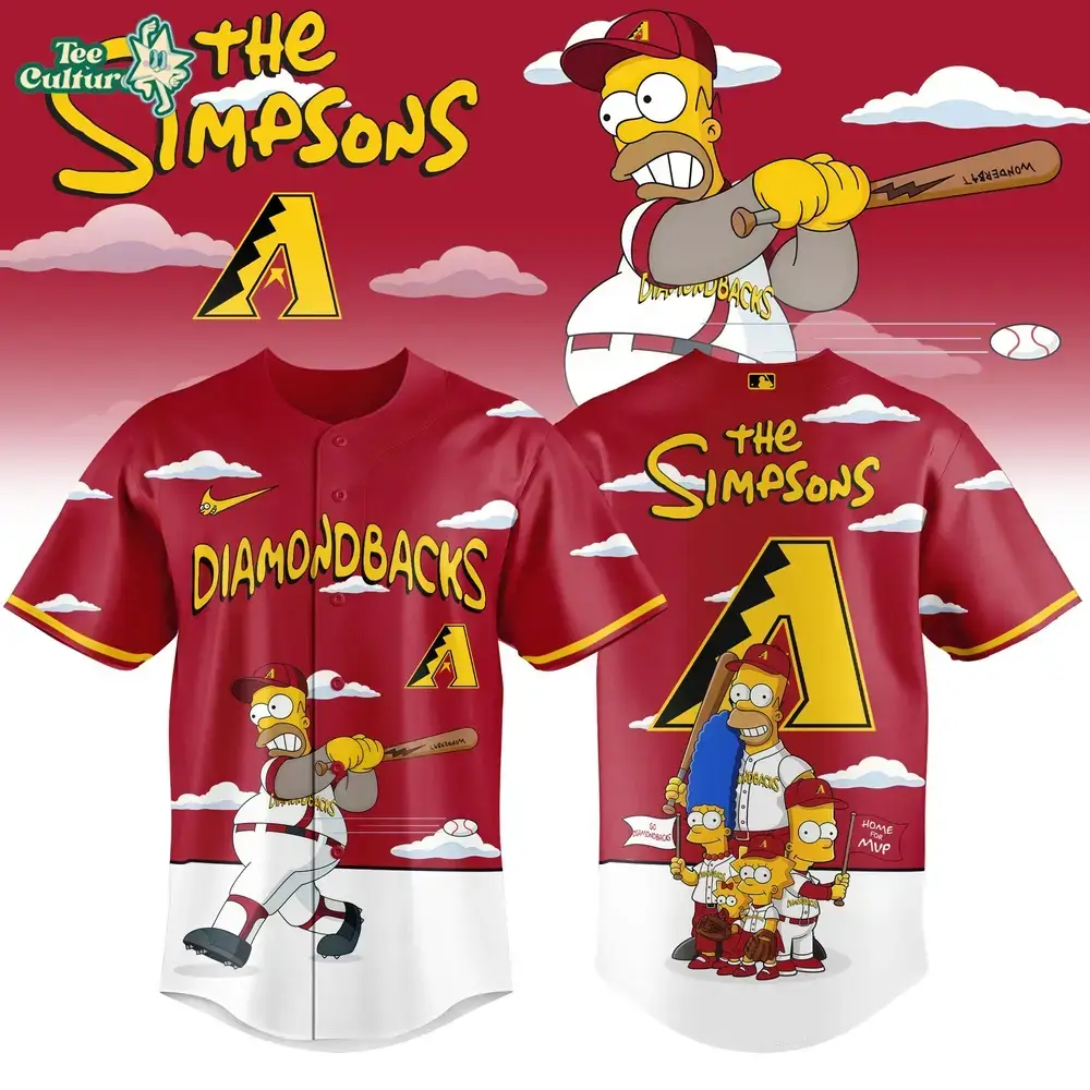 Arizona Diamondbacks x The Simpsons 2026 Limited Edition Baseball Jersey Image